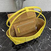 Bottega Veneta Mini Arco Tote Bag In Yellow 60060 Size 29x17.5x17cm - 5
