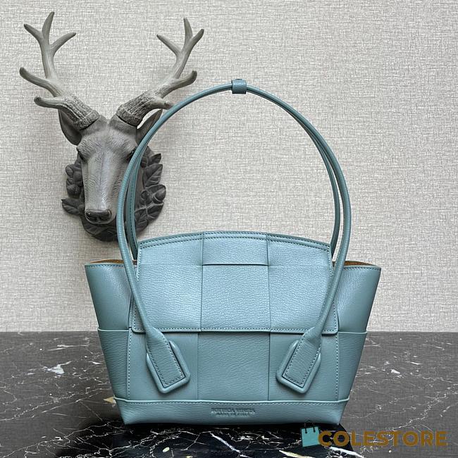 Bottega Veneta Mini Arco Tote Bag In Sky Blue 60060 Size 29x17.5x17cm - 1