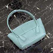 Bottega Veneta Mini Arco Tote Bag In Sky Blue 60060 Size 29x17.5x17cm - 2