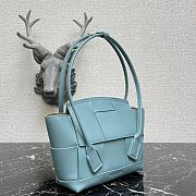 Bottega Veneta Mini Arco Tote Bag In Sky Blue 60060 Size 29x17.5x17cm - 6