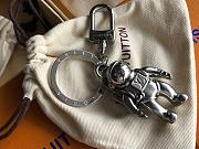 Louis Vuitton Silver Space Man Key Chain  - 3