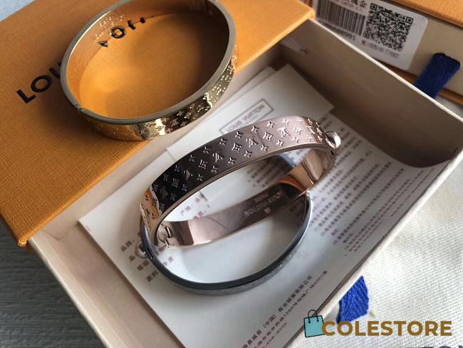 Louis Vuitton Nanogram Cuff M00249  Size S: 5.5cm x 1cm / Size M: 5.7cm x 1 cm - 1