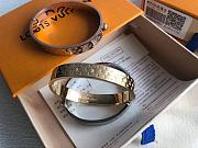 Louis Vuitton Nanogram Cuff M00249  Size S: 5.5cm x 1cm / Size M: 5.7cm x 1 cm - 4