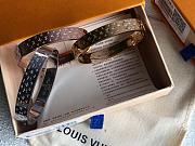 Louis Vuitton Nanogram Cuff M00249  Size S: 5.5cm x 1cm / Size M: 5.7cm x 1 cm - 2