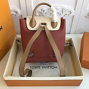 Louis Vuitton Lockme Mini Backpack In White&Rose 22cm - 4