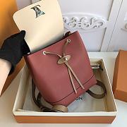 Louis Vuitton Lockme Mini Backpack In White&Rose 22cm - 6