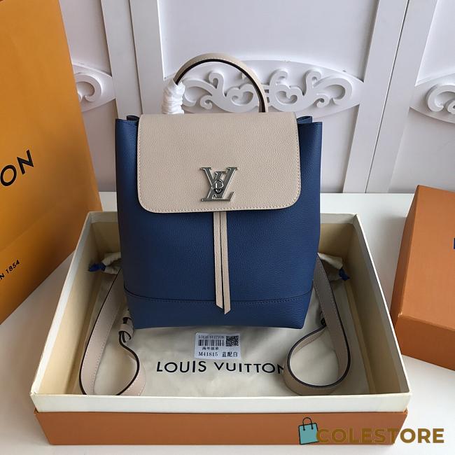 Louis Vuitton Lockme Mini Backpack Blue&Beige 22cm - 1