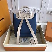 Louis Vuitton Lockme Mini Backpack Blue&Beige 22cm - 2