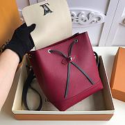 Louis Vuitton Lockme Mini Backpack Red&Beige 22cm - 5