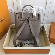 Louis Vuitton Lockme Mini Backpack In Grey 22cm - 3