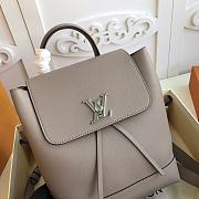 Louis Vuitton Lockme Mini Backpack In Grey 22cm - 4