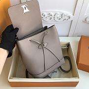 Louis Vuitton Lockme Mini Backpack In Grey 22cm - 5