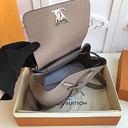 Louis Vuitton Lockme Mini Backpack In Grey 22cm - 6