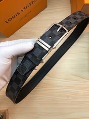 Louis Vuitton Black Damier Belt Calfskin  - 2