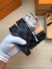 Louis Vuitton Black Damier Belt Calfskin  - 5