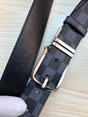Louis Vuitton Black Damier Belt Calfskin  - 6