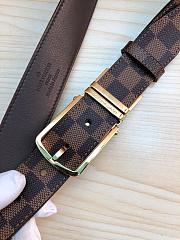 Louis Vuitton Brown Damier Belt Calfskin  - 2