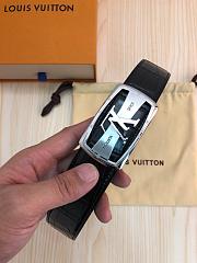 Louis Vuitton Black Crocodile Leather Belt - 2