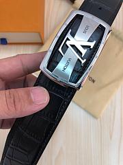 Louis Vuitton Black Crocodile Leather Belt - 4