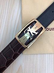 Louis Vuitton Brown Crocodile Leather Belt - 2