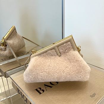 Fendi First Small Pink Mink Bag 8BP12 Size 26x9.5x18cm