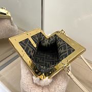 Fendi First Small Pink Mink Bag 8BP12 Size 26x9.5x18cm - 3