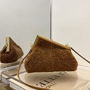 Fendi First Small Brown Mink Bag 8BP12 Size 26x9.5x18cm - 4