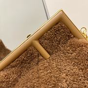 Fendi First Small Brown Mink Bag 8BP12 Size 26x9.5x18cm - 2