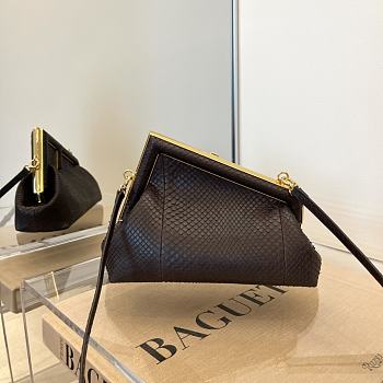 Fendi First Small Beige Python Bag 8BP12 Size 26x9.5x18cm