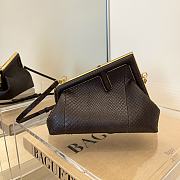 Fendi First Small Beige Python Bag 8BP12 Size 26x9.5x18cm - 3