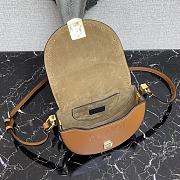Fendi Moonlight Brown Leather Bag 8BT34 Size 21x9x14cm - 2