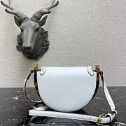 Fendi Moonlight White Leather Bag 8BT34 Size 21x9x14cm - 5