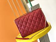 YSL Becky Chain Shoulder Bag Quilted Leather 65077 Size: 25x17x7cm - 4