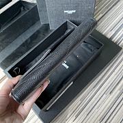 YSL Wallet In Black Caviar Leather 437469 Size 19x11cm - 3