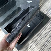 YSL Wallet In Black Golden Caviar Leather 437469 Size 19x11cm - 4