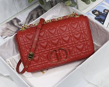 Dior Dioramour Caro Heart Bag M9241 Size 25x15.5x8cm