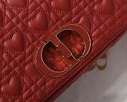 Dior Dioramour Caro Heart Bag M9241 Size 25x15.5x8cm - 4
