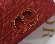 Small Dior Dioramour In Red Caro Heart Bag M9241 Size 20x12x7cm - 3