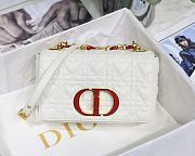 Small Dior Dioramour In White Caro Heart Bag M9241 Size 20x12x7cm - 1