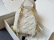Mini Dior Dioramour Backback In White M9222 20cm - 3