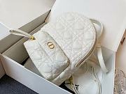 Mini Dior Dioramour Backback In White M9222 20cm - 4
