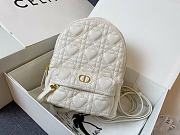 Mini Dior Dioramour Backback In White M9222 20cm - 5