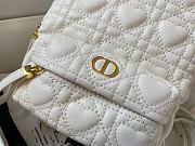 Mini Dior Dioramour Backback In White M9222 20cm - 6