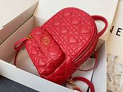 Mini Dior Dioramour Backback In Red M9222 20cm - 5