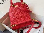 Mini Dior Dioramour Backback In Red M9222 20cm - 4