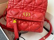 Mini Dior Dioramour Backback In Red M9222 20cm - 6