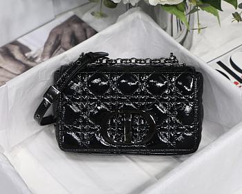 Small Dior Caro In Black M8016 Size 20cm