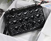 Small Dior Caro In Black M8016 Size 25cm - 2