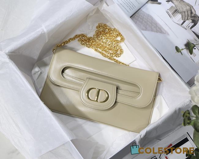 Dior Medium Double Bag In Beige M8018 Size 28x16.5x3 cm - 1
