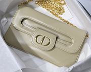 Dior Medium Double Bag In Beige M8018 Size 28x16.5x3 cm - 3